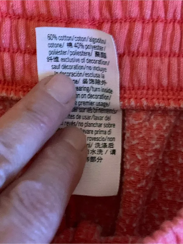 Pink Victoria's Secret Medium Coral sweat lounge pants pre-owned - Image 6