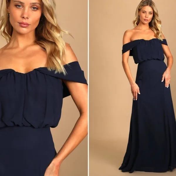 LULU's Prom Wedding Bridesmaid Flowy Romantic Special Event Maxi Dress - Image 3