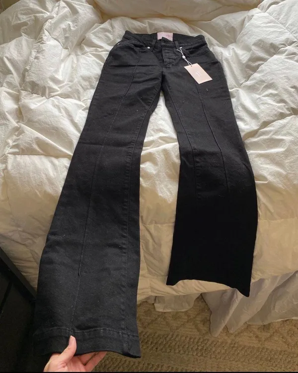 Revice Denim Venus Flares Jet Black - Image 3
