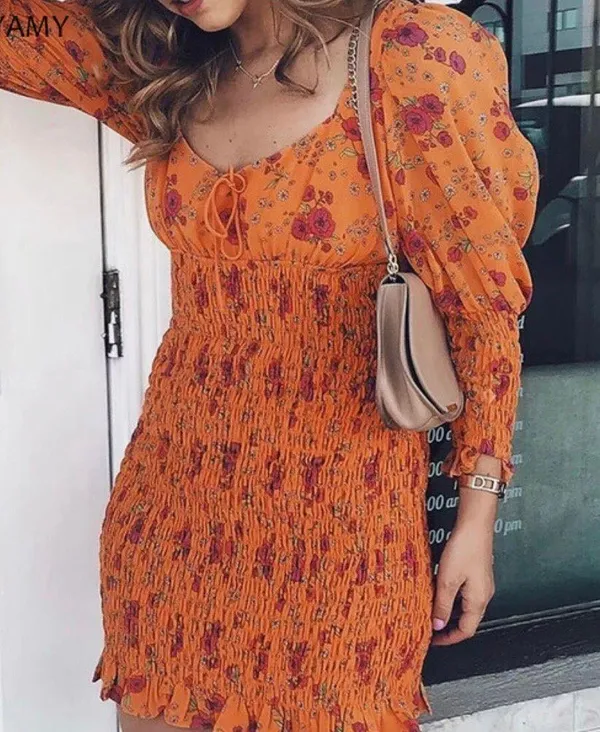 For Love and Lemons Peony Mini Dress (L) - Image 5