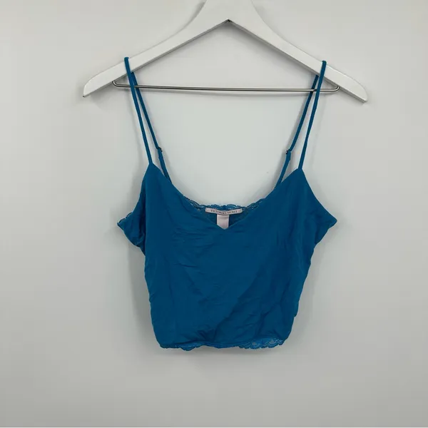 Victoria's Secret Blue Camisole Size Medium Pajamas Sleepwear V Neck - Image 2