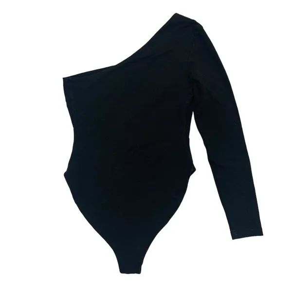Tiger Mist Bodysuit Small Black One Sleeve Sexy Clubwear Y2K Party‎ - Image 5