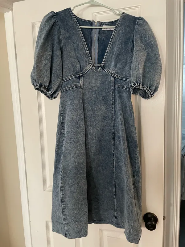 Shop Zoco Sarah Beth Denim Midi Dress - Image 3
