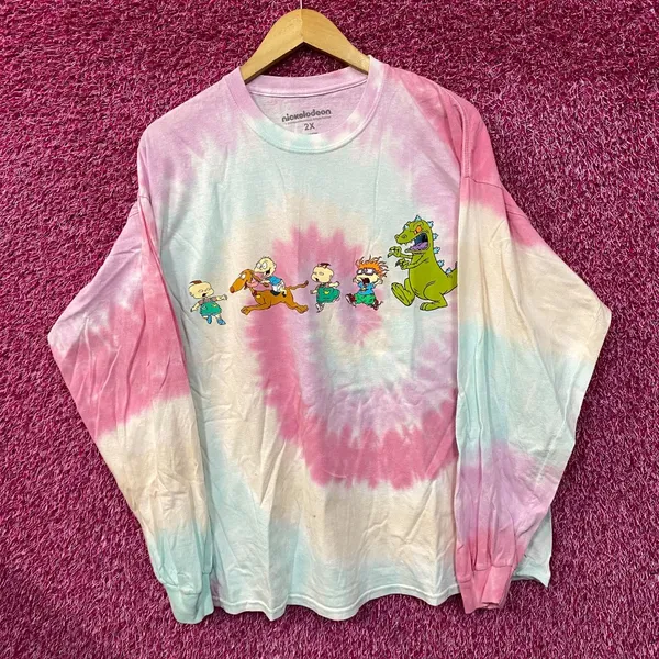 Nickelodeon Rugrats Long Sleeve Tie Dye T-Shirt 2XL - Image 3