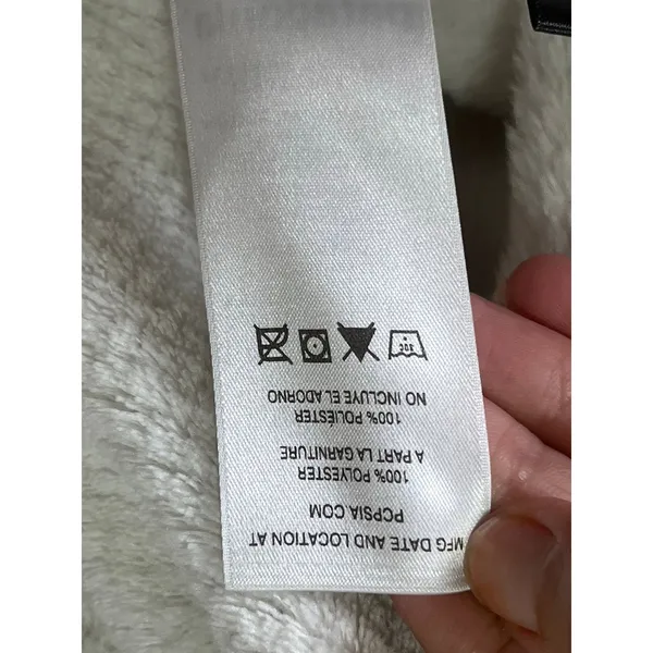 Patagonia Re-Tool Fleece Vest Women’s Ivory Cream Full Zip Outdoor Hiking Medium - Image 8