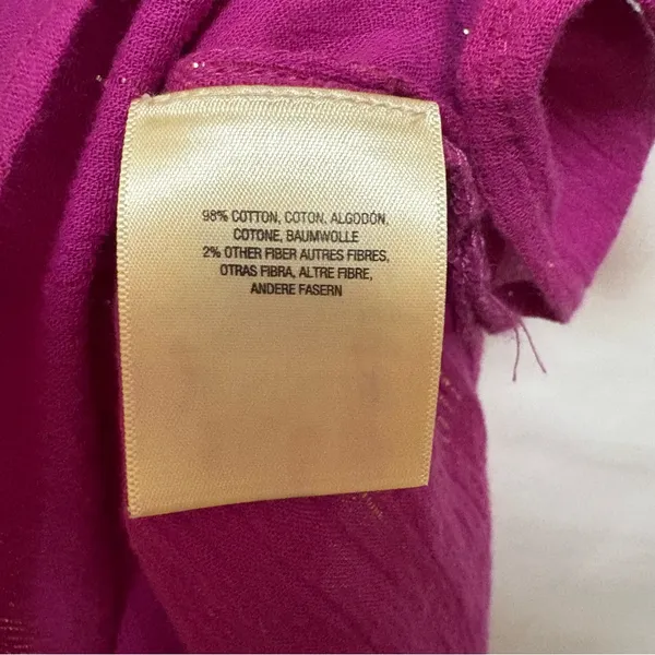 Anthropologie‎ Maeve Batavia Fuchsia Pink Sleeveless Blouse Size Small - Image 8
