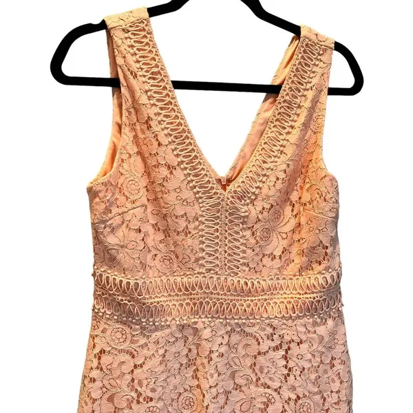 NWT Francesca's Mini A-line Dress Floral Lace Sleeveless Size‎ Medium - Image 2
