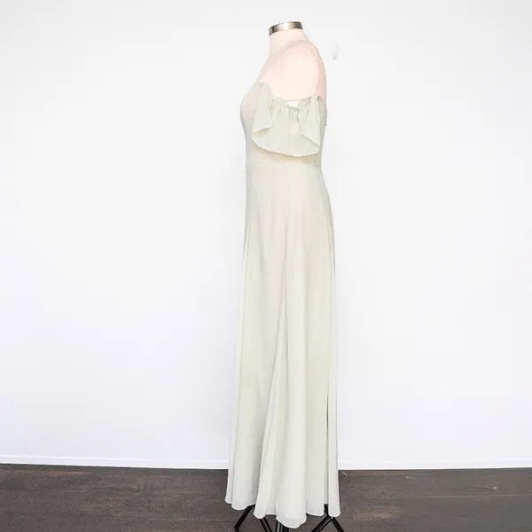 Jenny Yoo - ‎ Bridesmaid Elsie Off The Shoulder Flutter Sleeve Chiffon Dress - Image 6