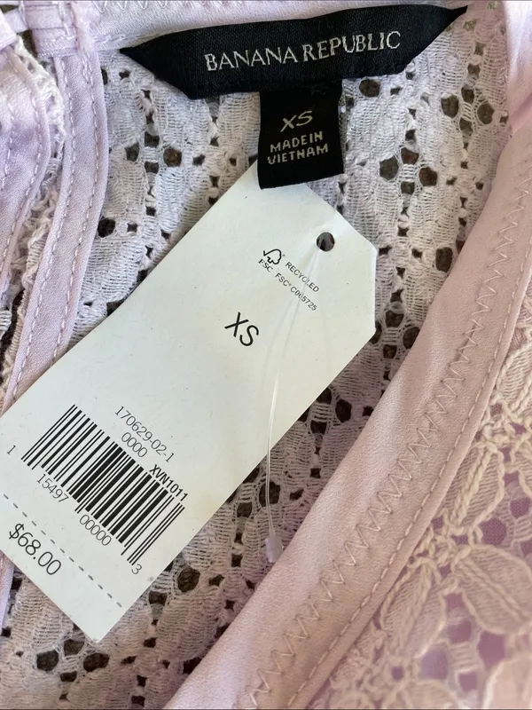 Banana Republic Lavender Lace Peplum Top - Image 4
