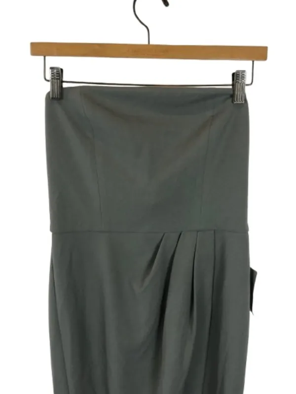 NWT WAYF Womens Size Small Sage Green Angelique Strapless Tulip Gown Dress NEW - Image 3