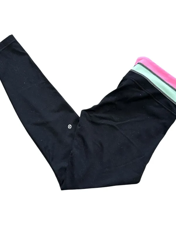 Lululemon RARE Women’s Size 10 Quilt Reversible Black Wunder Under Leggings - Image 5