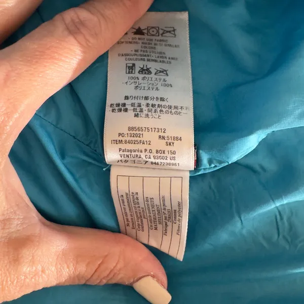 3008 | Patagonia Nano Puff Quilted Pullover Jacket Blue Women M - Image 9