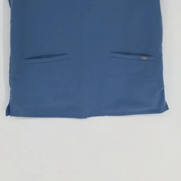 Figs Women's Casma Three-Pocket Scrub Top Size Small Blue V Neck Hospital Office - Image 7