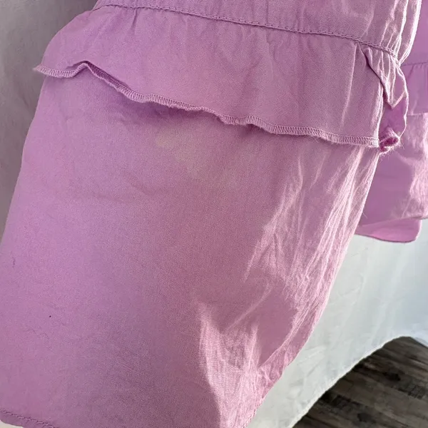 NWT Free People Sail away tunic tiered ruffle dress lilac purple small - Image 14
