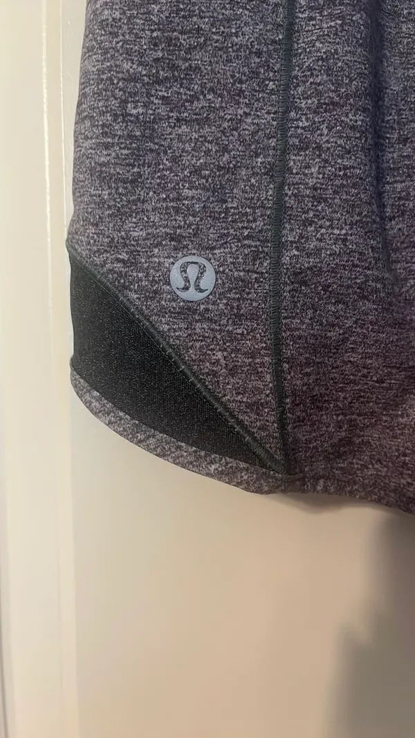 Heather Grey Lululemon Shorts Hotty Hot 4" - Image 3