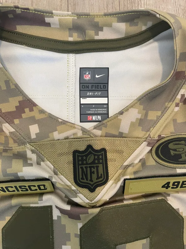 NFL Dri-Fit, Team Apparel, Military Tribute, San Francisco 49ers Jersey - Image 2