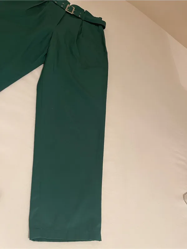 H&M High-Waisted Green Trousers – NWOT - Image 5