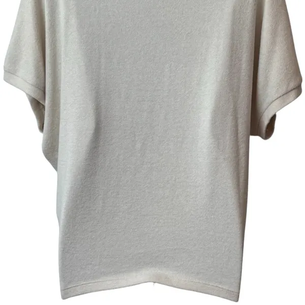 Quince‎ Cream Extremely Soft Dolman Sleeve Blouse Minimalist Luxury Career XS - Image 7