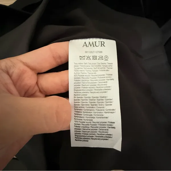 Amur 4 Legacy Rosette‎ Strapless Mini Dress Black - Image 10