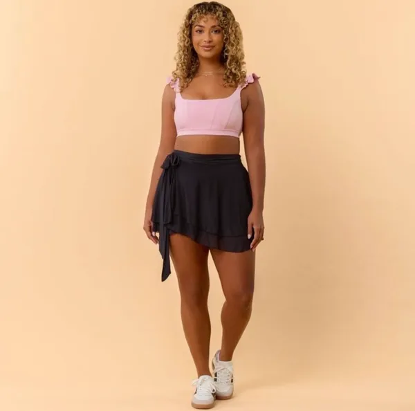 NWT! Blogilates Target X Popflex Viral Women's Dance Studio Wrap Skort Size Large - Image 3