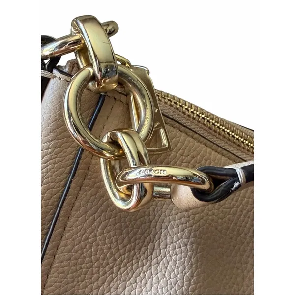 Coach Chelsea Hobo 32 Beechwood Pebbled Leather Shoulder Crossbody Bag - Image 14