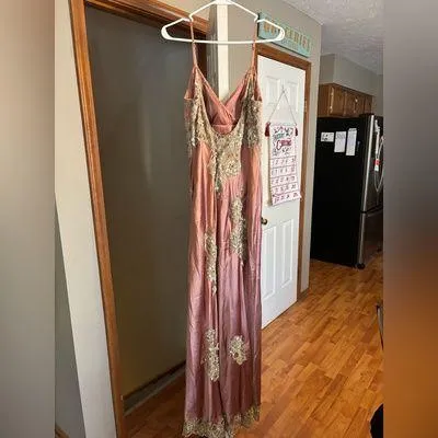Sue Wong Silk Beaded Maxi Dress - Image 2