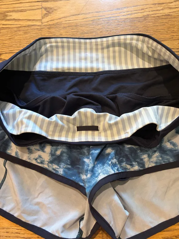 Lululemon Speed Short Naval Blue White - Image 4