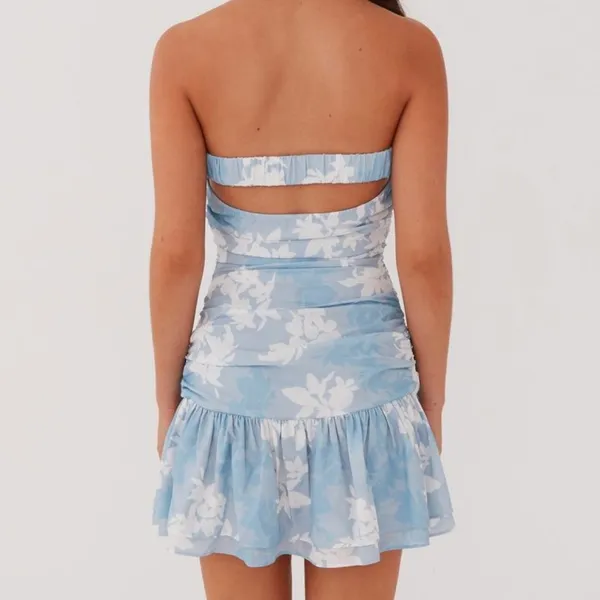 Peppermayo mini Corrine dress blue floral - Image 3