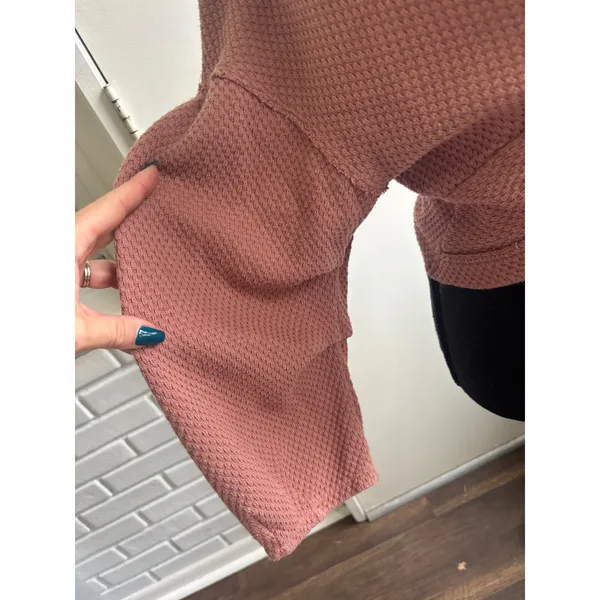 We The Free Free People Fall For You Twist Crop Top Small boho thermal layered - Image 3