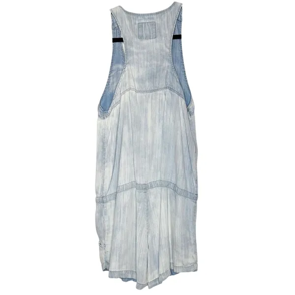 Rails Fiona Chambray Sleeveless Shorts Romper Women's Blue Size M - Image 3