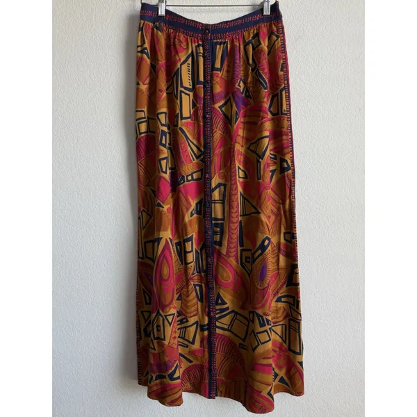 Anthropologie Farm Rio Cool‎ Tropical Button Down Maxi Skirt Women's Small NWOT - Image 4