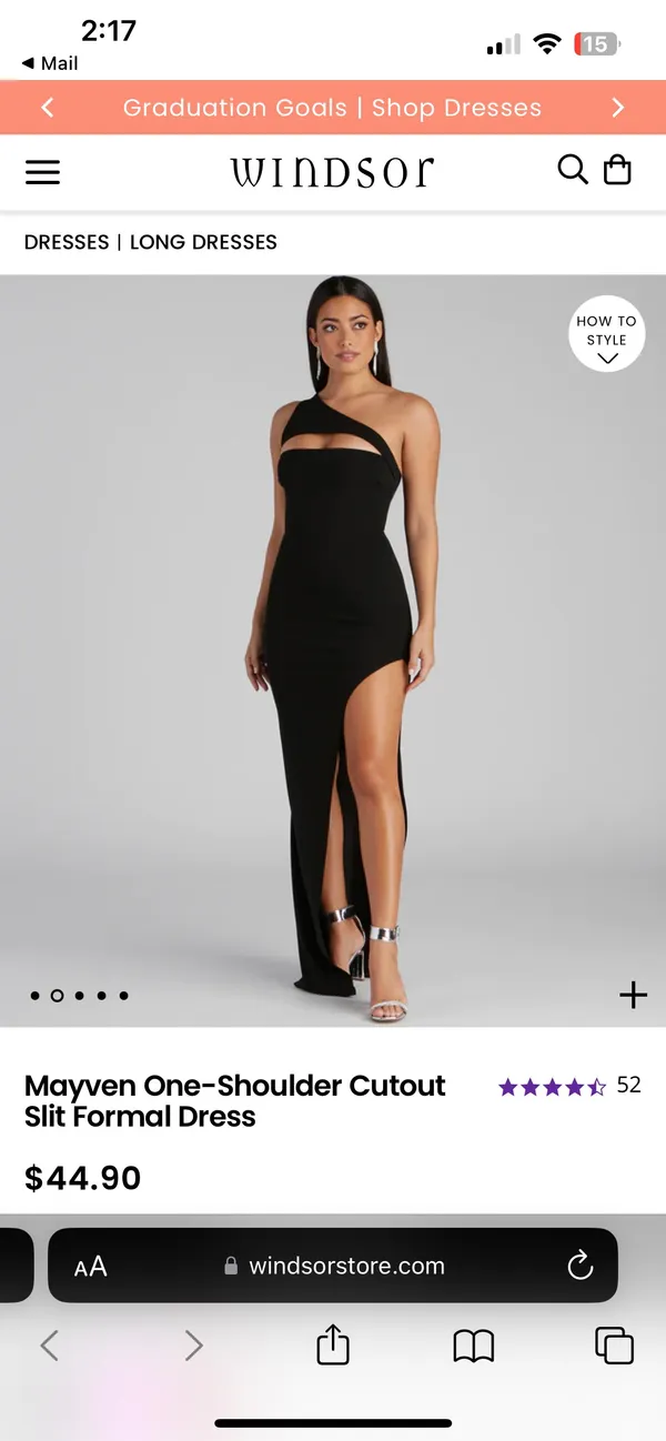 Windsor Black Formal Dress - Image 2