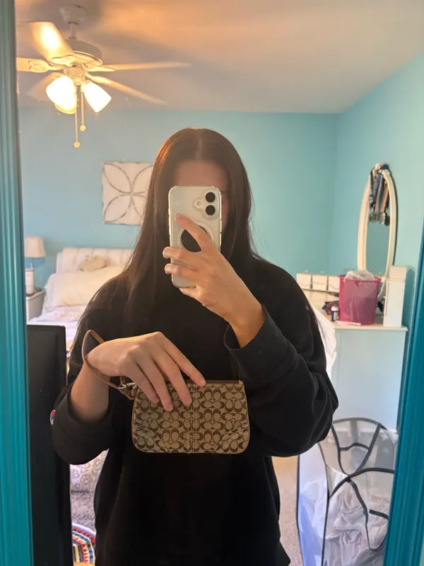 Vintage Brown Coach Bag - Image 7