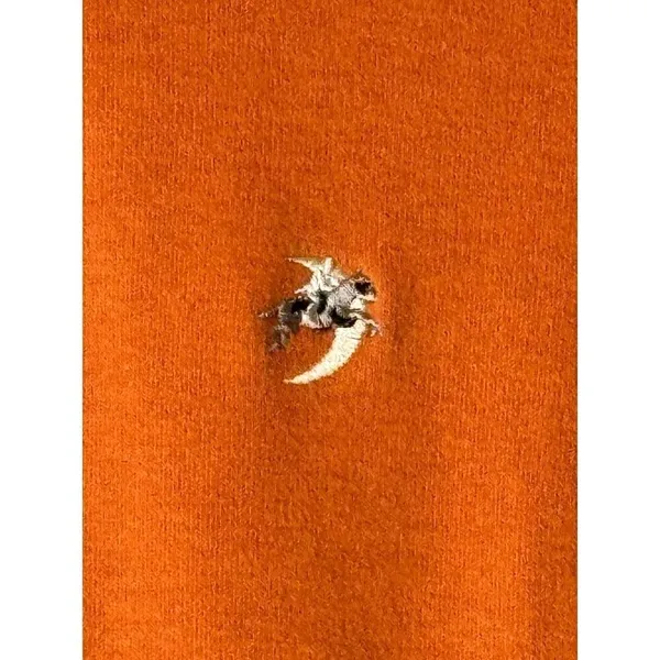 Peter Millar Sweatshirt‎ Women Small Orange Cotton Full Zip Mock Neck Outdoor - Image 7