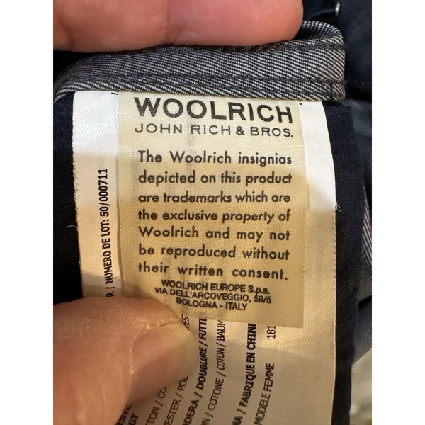 Woolrich John Rich‎ & Bros. hooded utility vest Size XS Lightweight Blue - Image 7