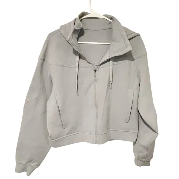 LULULEMON ATHLETICA‎ Rogue Renegade Zip Hoodie in Rhino Grey Size 12 - Image 2