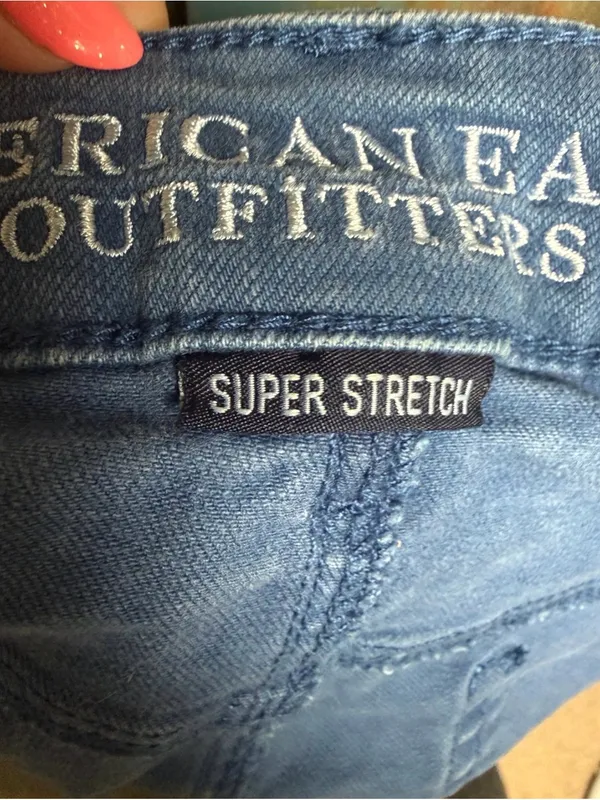 American Eagle Hi-Rise Shortie Denim Shorts Medium Wash Size 2 - Image 3
