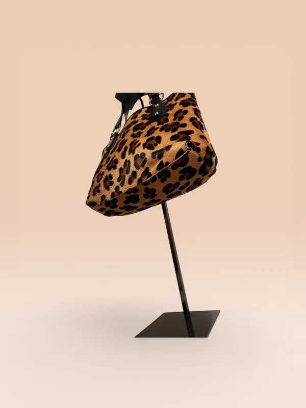 Maurizio Taiuti Leopard print bag with black patent leather - Image 9