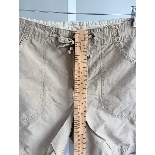 Columbia Womens Khaki Hiking Shorts Drawstring Outdoor Sz 8 - Image 8