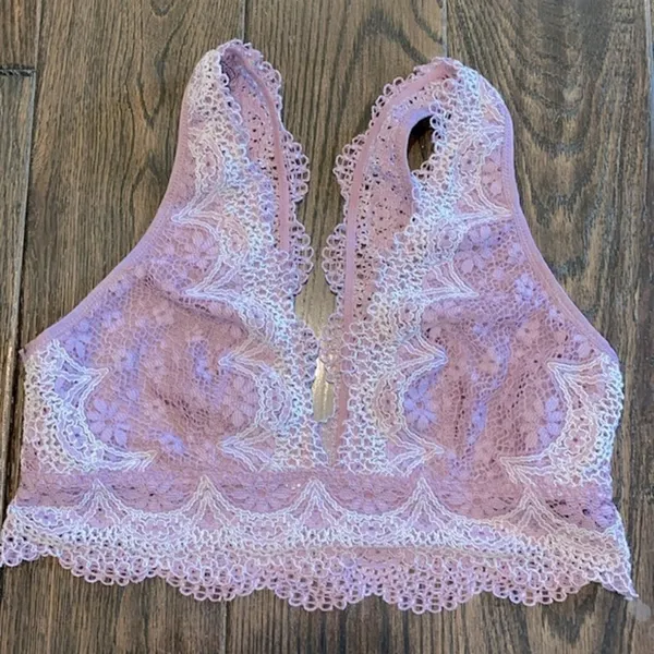 Victorias Secret purple lace bralette boho size medium - Image 6