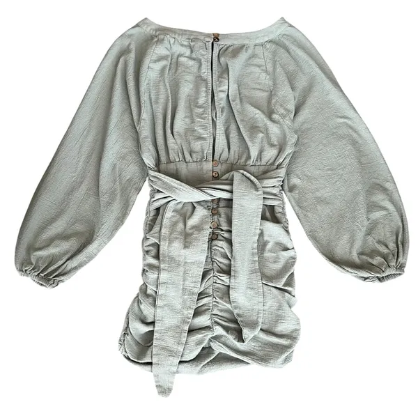 Free People Women’s The Only One Mint Balloon Long Sleeve Mini Dress Size XS - Image 7