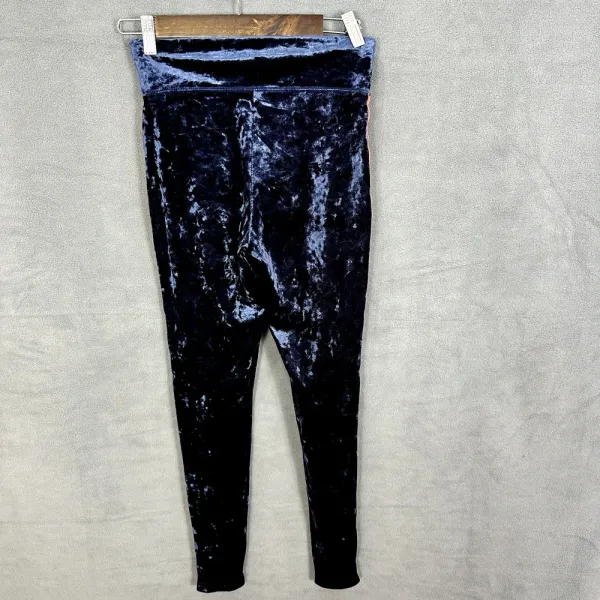 Aerie Chill Play Move Leggings Womens Medium‎ Blue Velvet Rainbow Side Stripe - Image 5