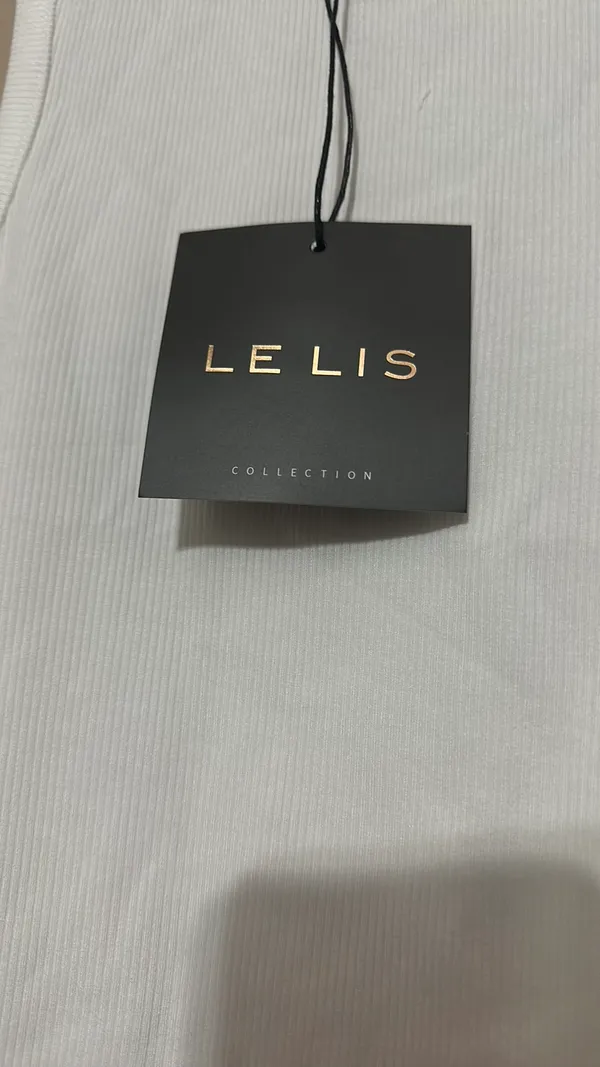 Le lis Extra small thong, bodysuit, NWT, White, ribbed - Image 3