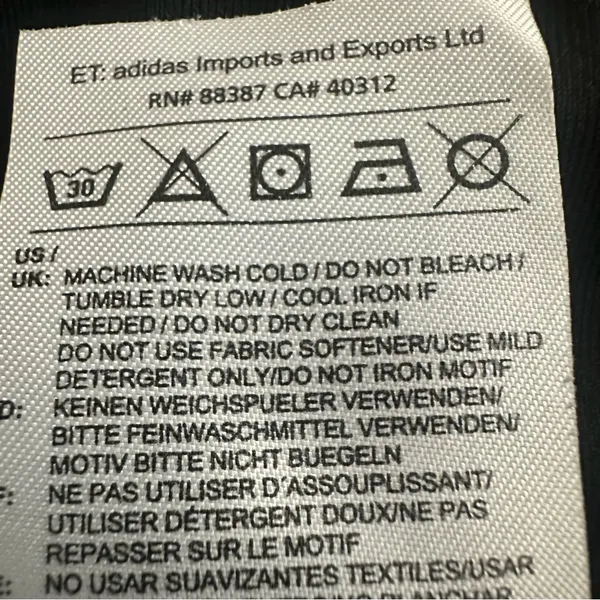 Adidas Black Climalite Cropped Capri Activewear Pants M - Image 6