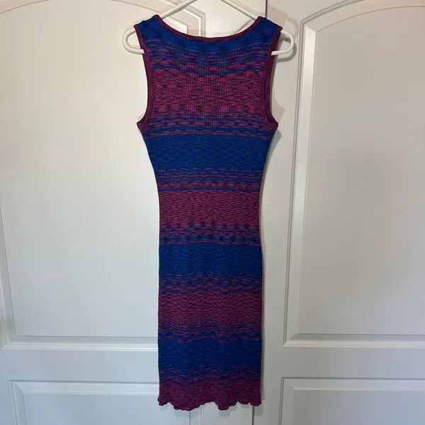 Lane Bryant Sleeveless Scoop Neck Space Dye Sweater Dress Purple Blue 14/16‎ - Image 4