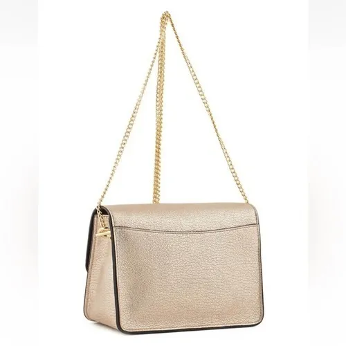 Coach Women's Turnlock Chain Crossbody Leather Bag, Platinum/Gold, NWOT - Image 6