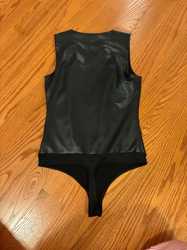 Express Leather Bodysuit - Image 2