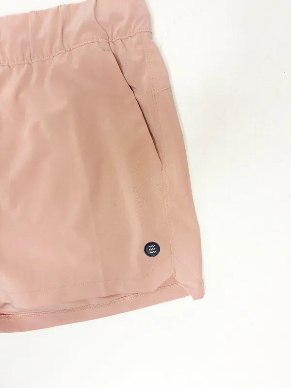 Free Fly Womens Pull-On Breeze Short - L - Dusty Pink - Image 2