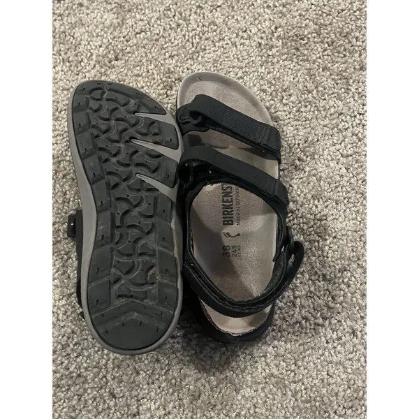 Birkenstock Women Kalahari Birko-Flor Futura Black Sandals US8 EU38 - Image 5