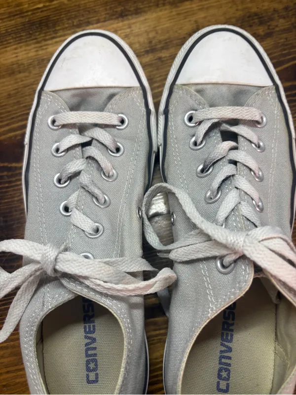 Converse Gray Sneakers W9/M7 - Image 5
